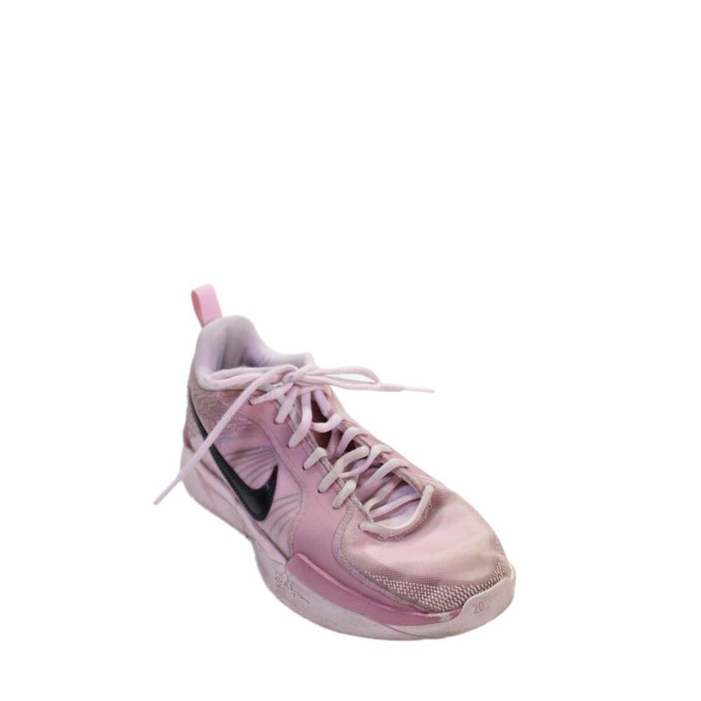 Nike Girls Lace Up Mesh Trim Logo Sabrina 2 Running Sneakers Pink Size 6.5